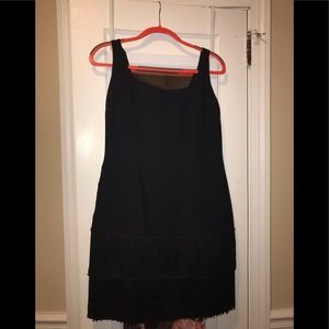Black fringe dress